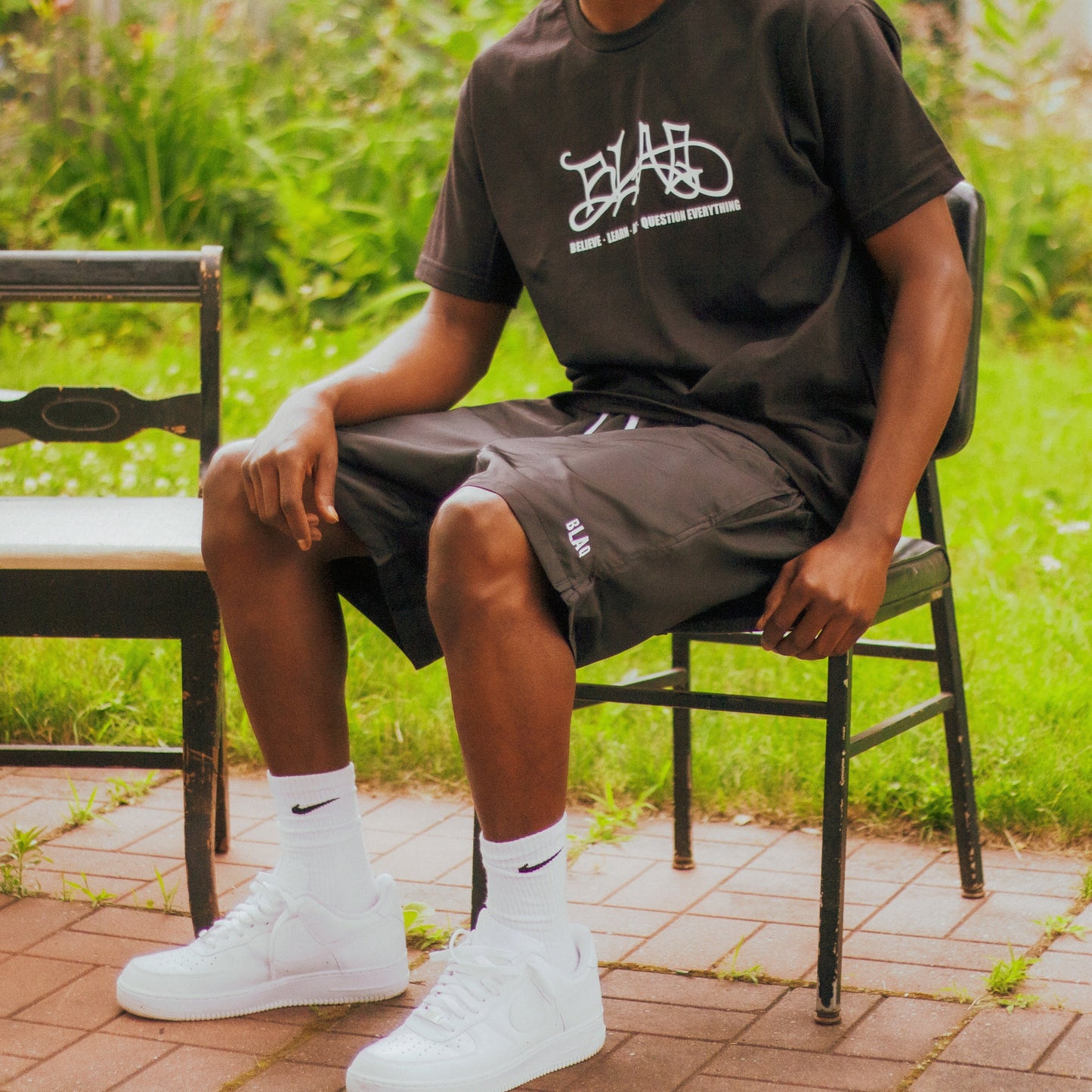 Reflective Box Logo Windbreaker Shorts