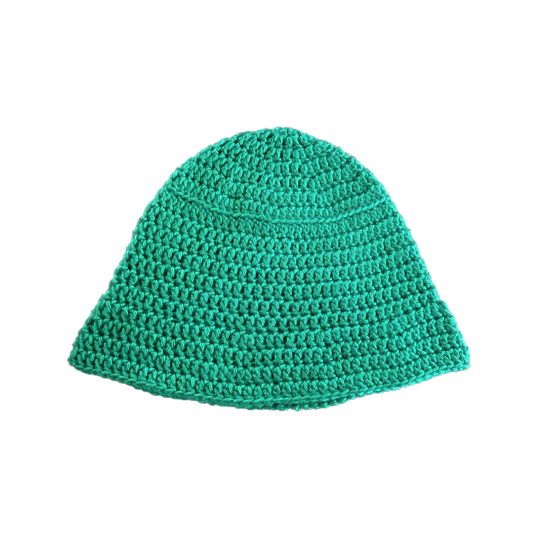 Green Crochet Bucket